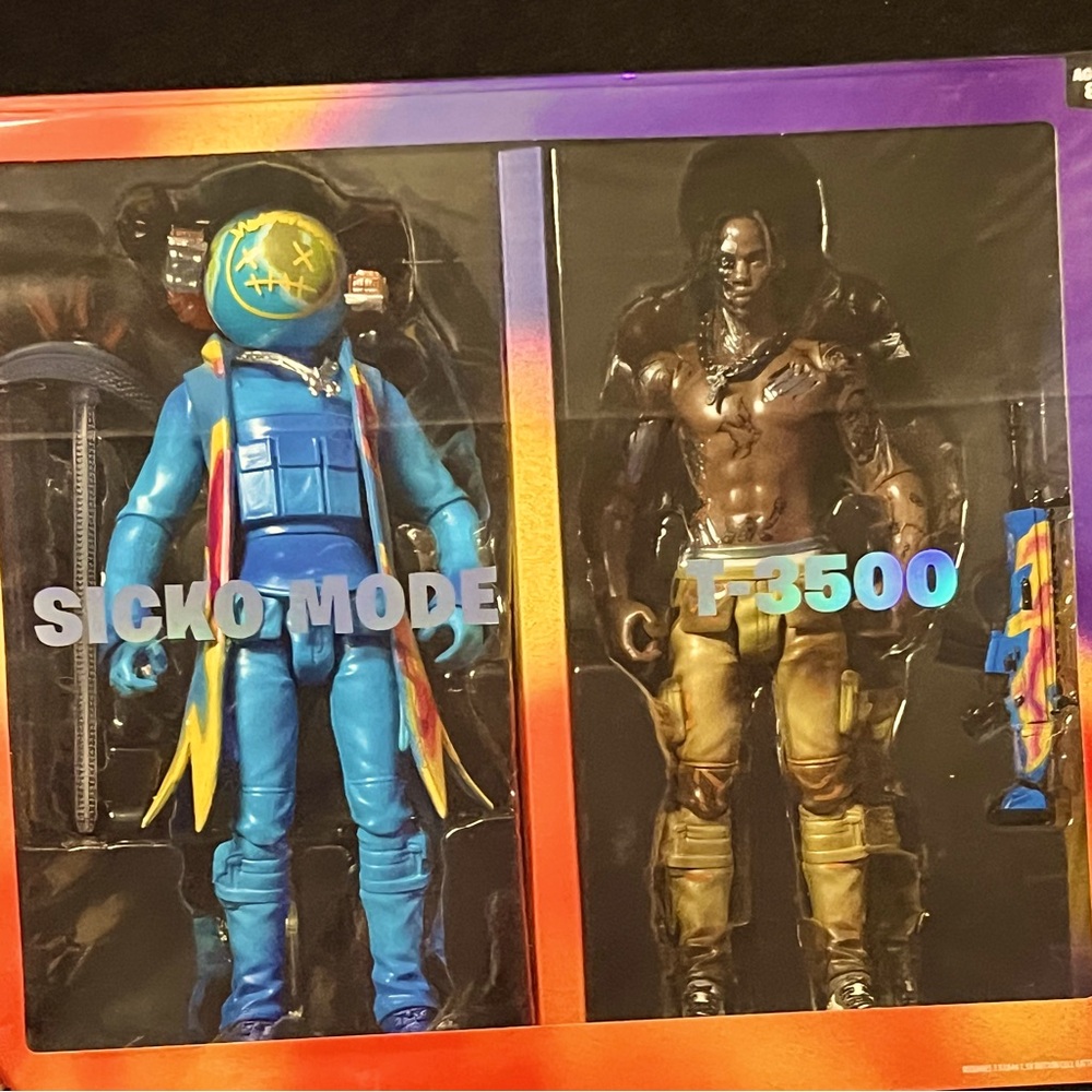 Travis Scott Cactus Jack Fortnite 12" Action Figure Duo Set